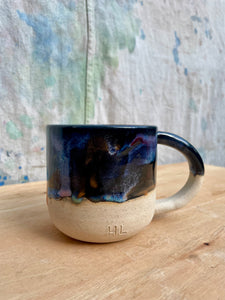 Made to Order:: White Clay Obsidian Drip Mugs