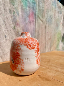 Made to Order:: Painted Poppy Bud Vase + Oil Cruet