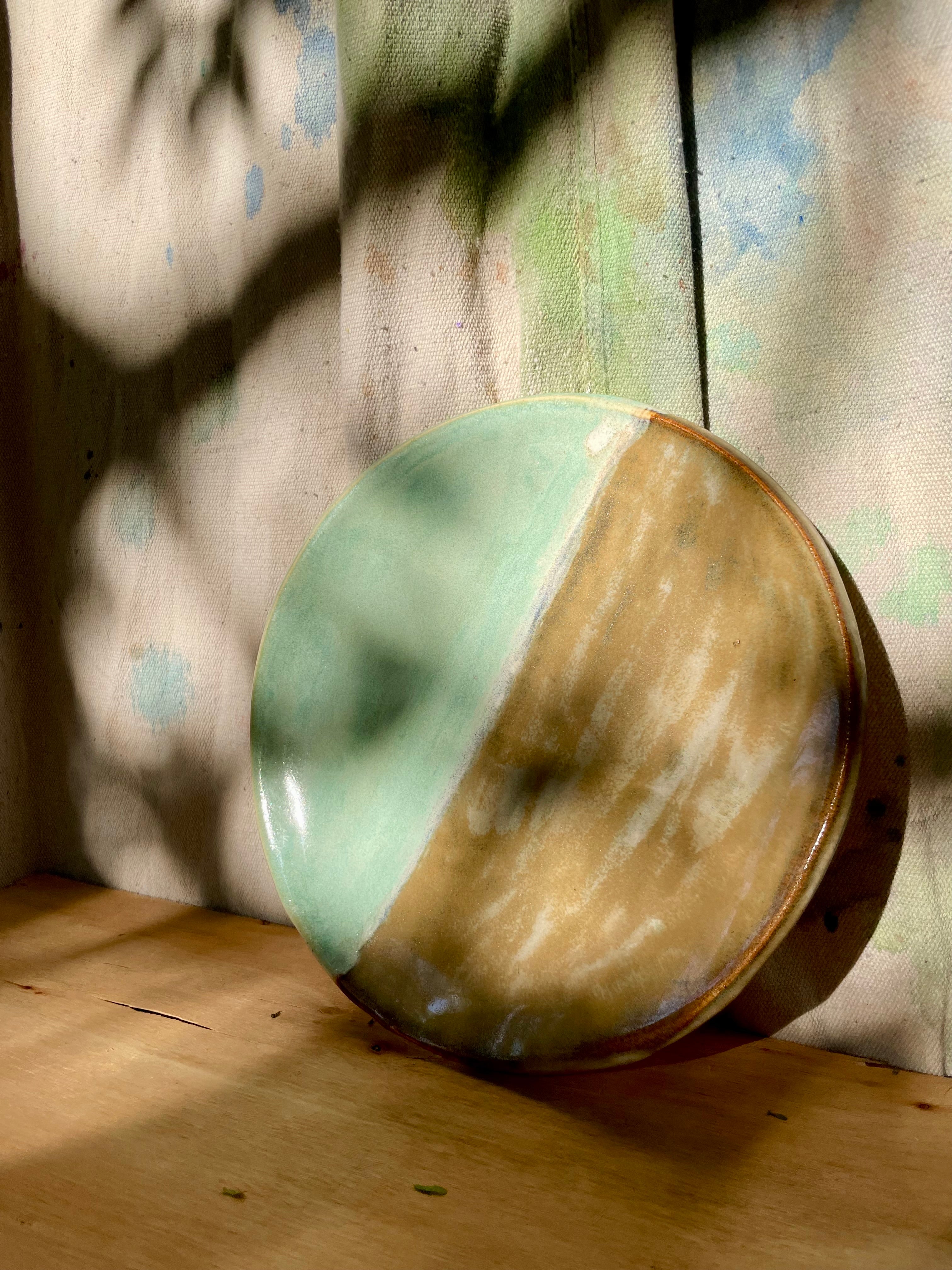 Textured Turquoise Plate