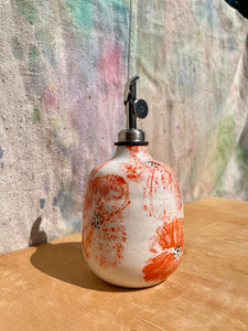 Made to Order:: Painted Poppy Bud Vase + Oil Cruet