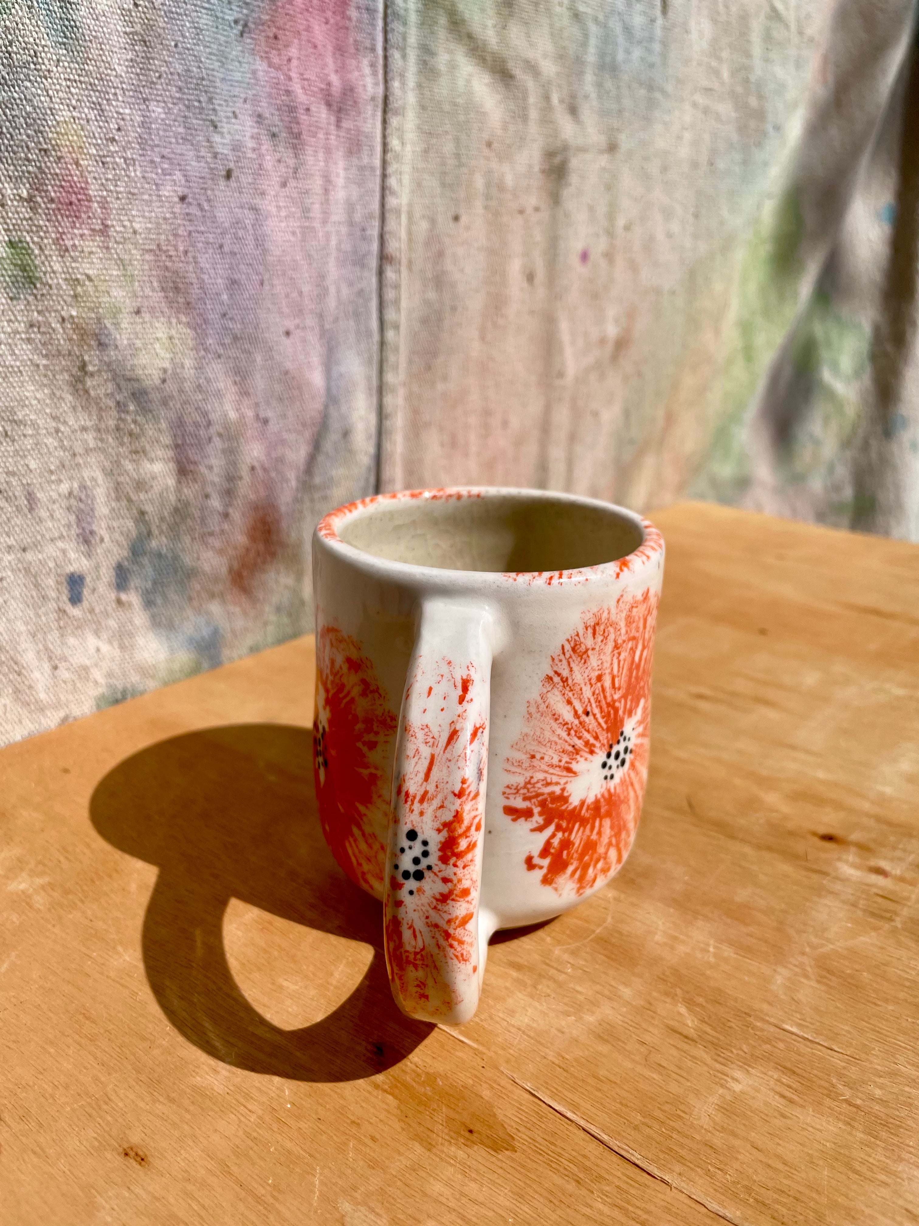 Made to Order:: Painted Poppy Mugs