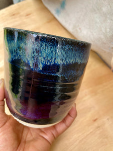 {Seconds Sale} Blue Spirulina Rimmed XXL Tumbler