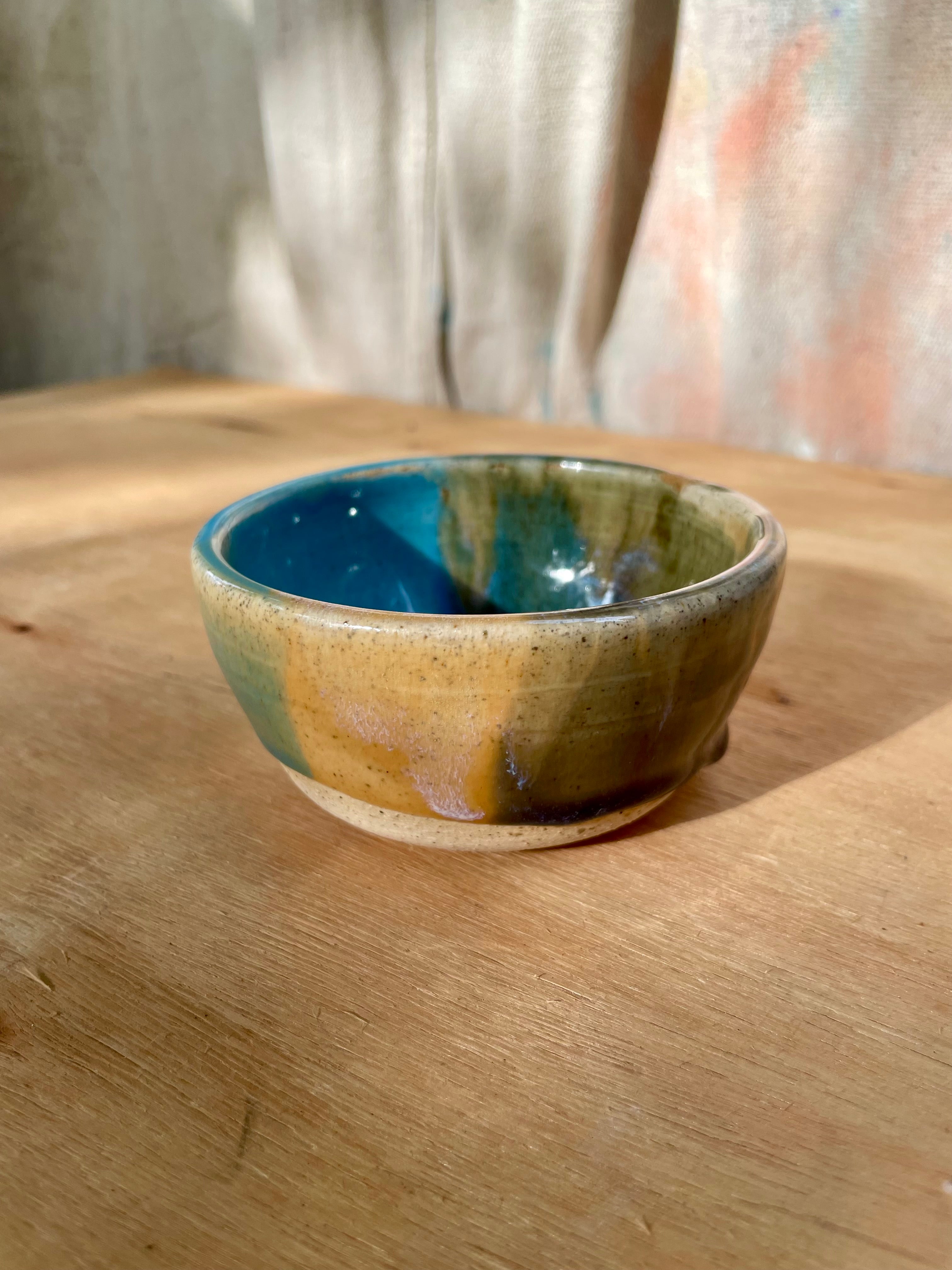 Cerulean Swirl Bowl