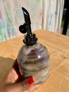 Iron Luster Pink Bud Vase + Oil Cruets