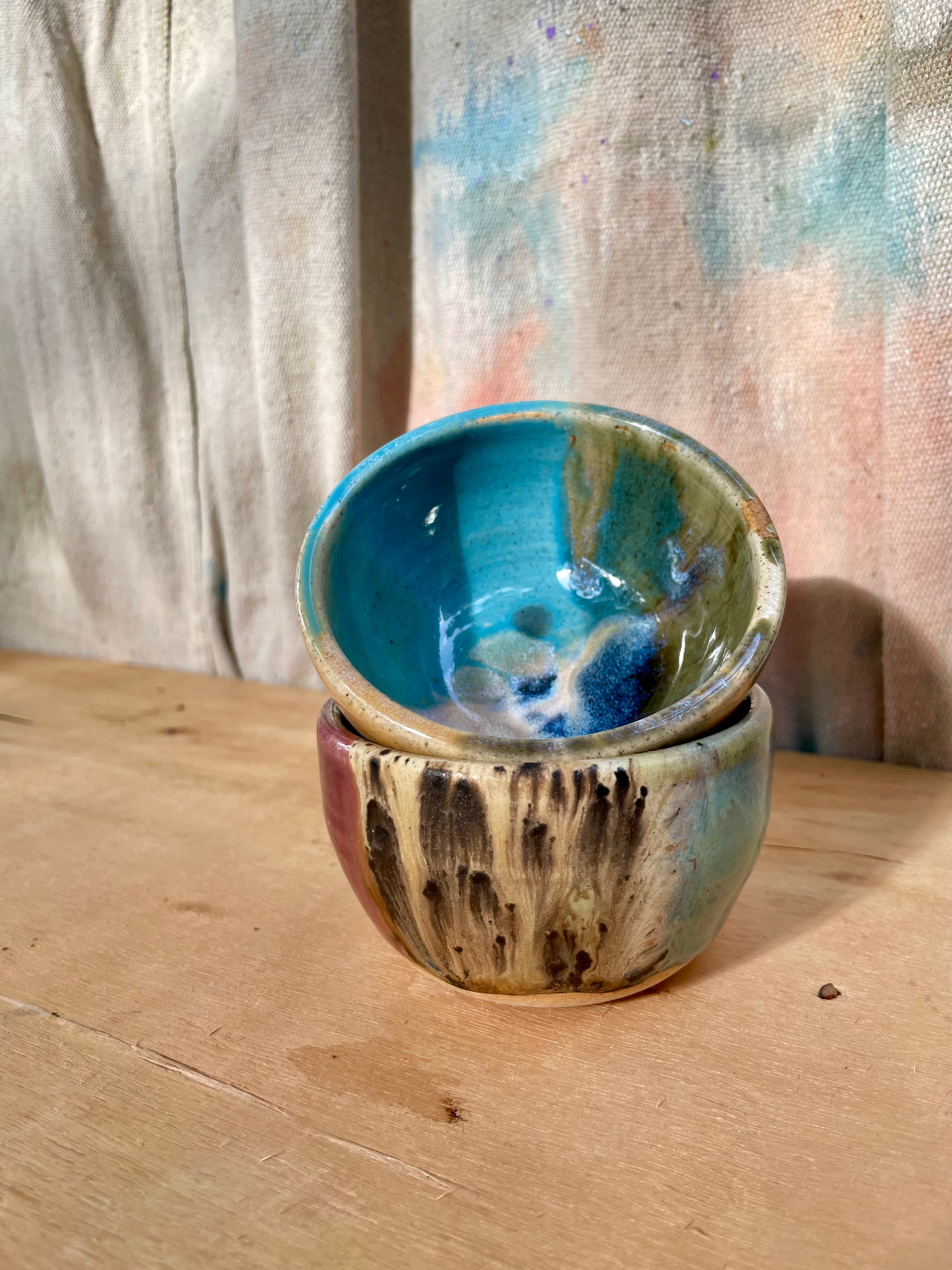 Cerulean Swirl Bowl