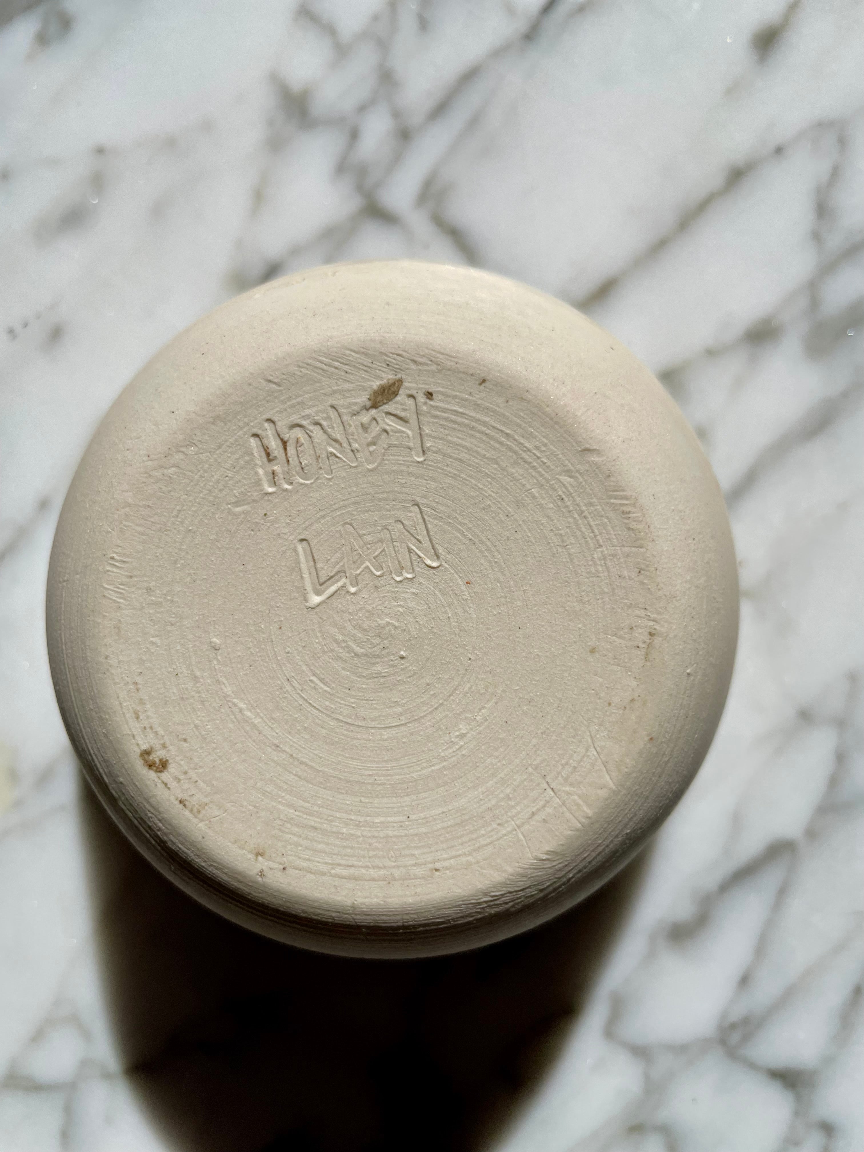 Honey Lain Crystal Chip Porcelain Bowl