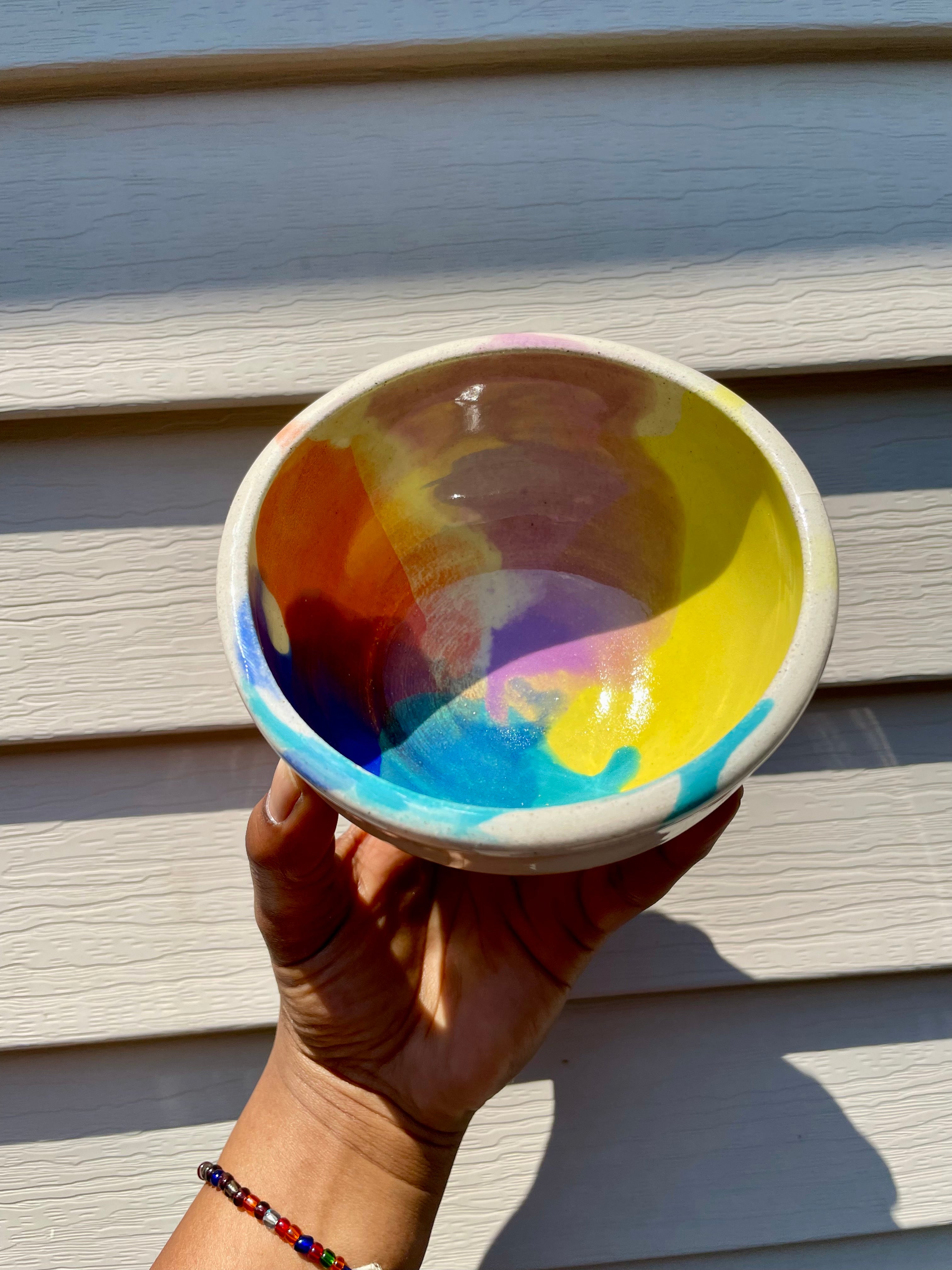 Watercolor Ice Cream Bowls