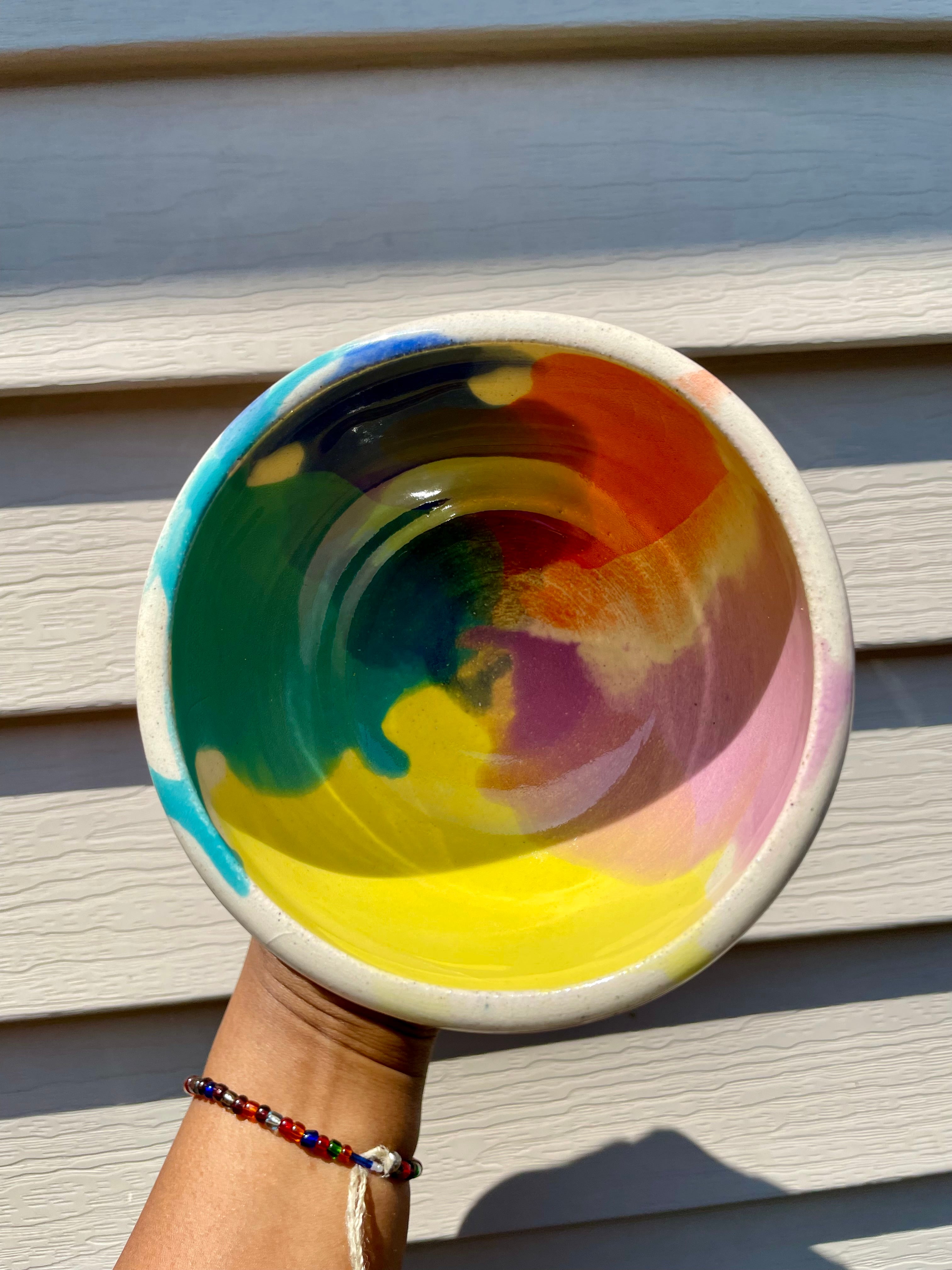 Watercolor Ice Cream Bowls