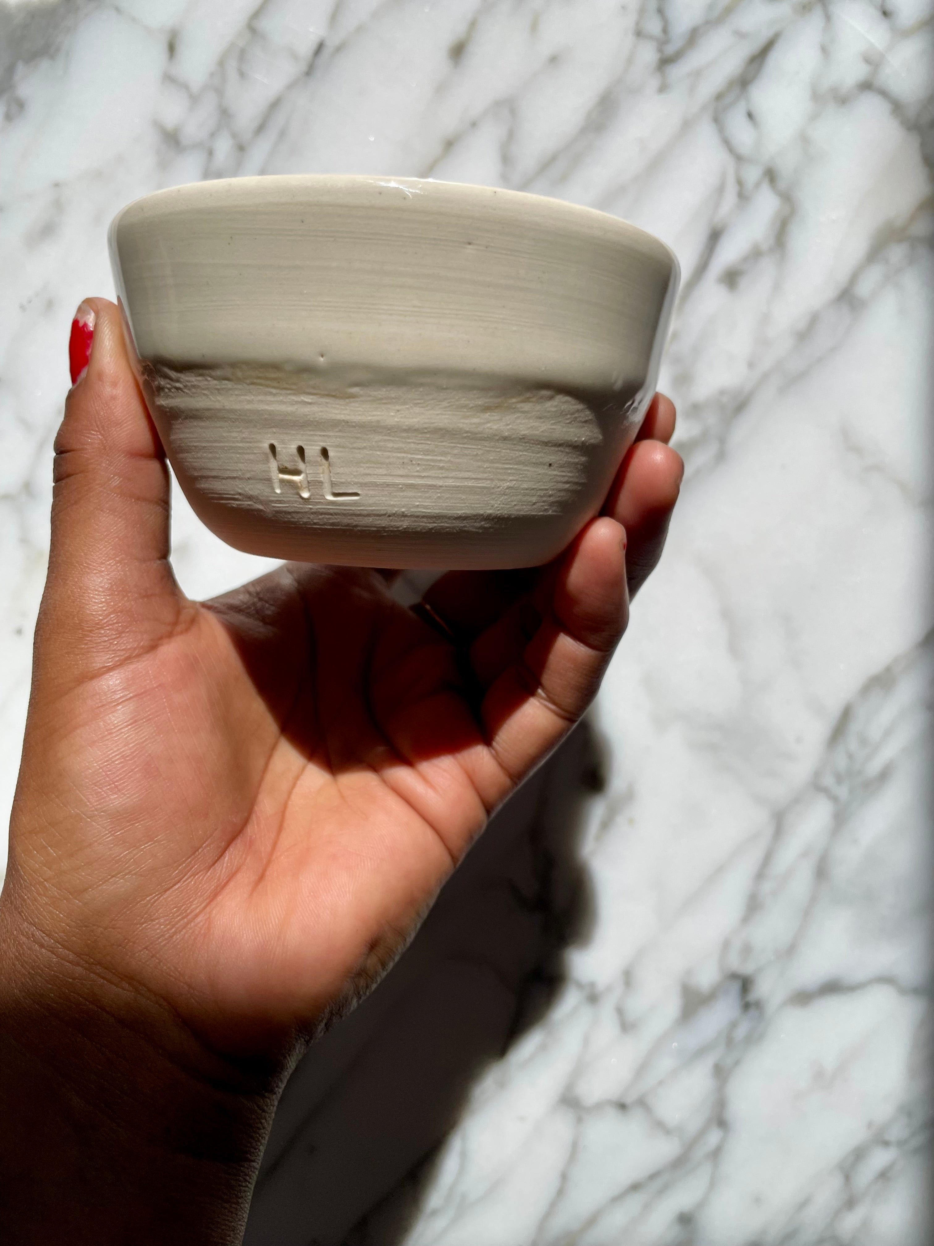 Honey Lain Crystal Chip Porcelain Bowl