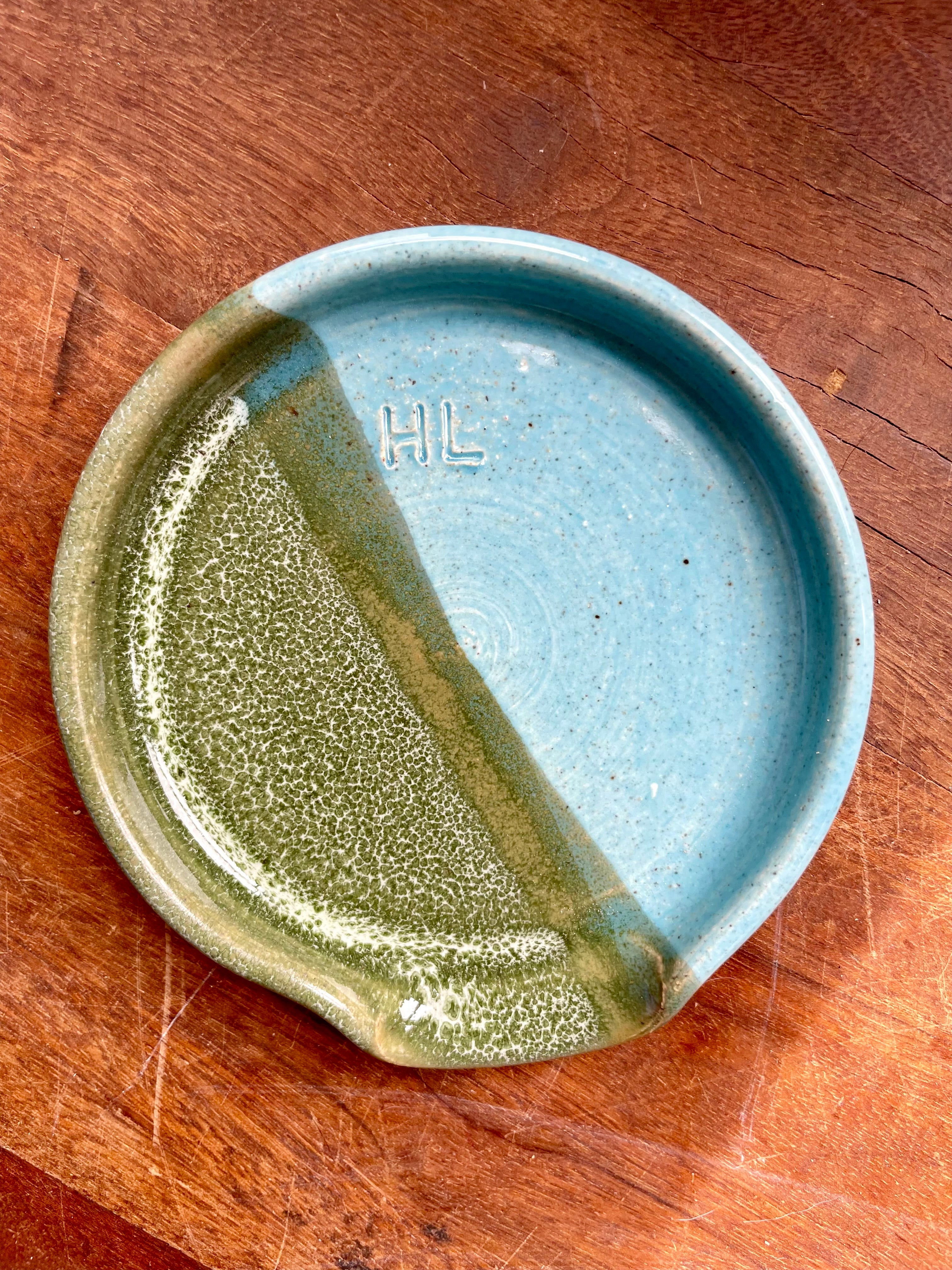 Forest + Turquoise Spoon Rest