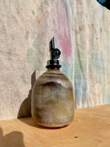 Iron Luster Pink Bud Vase + Oil Cruets