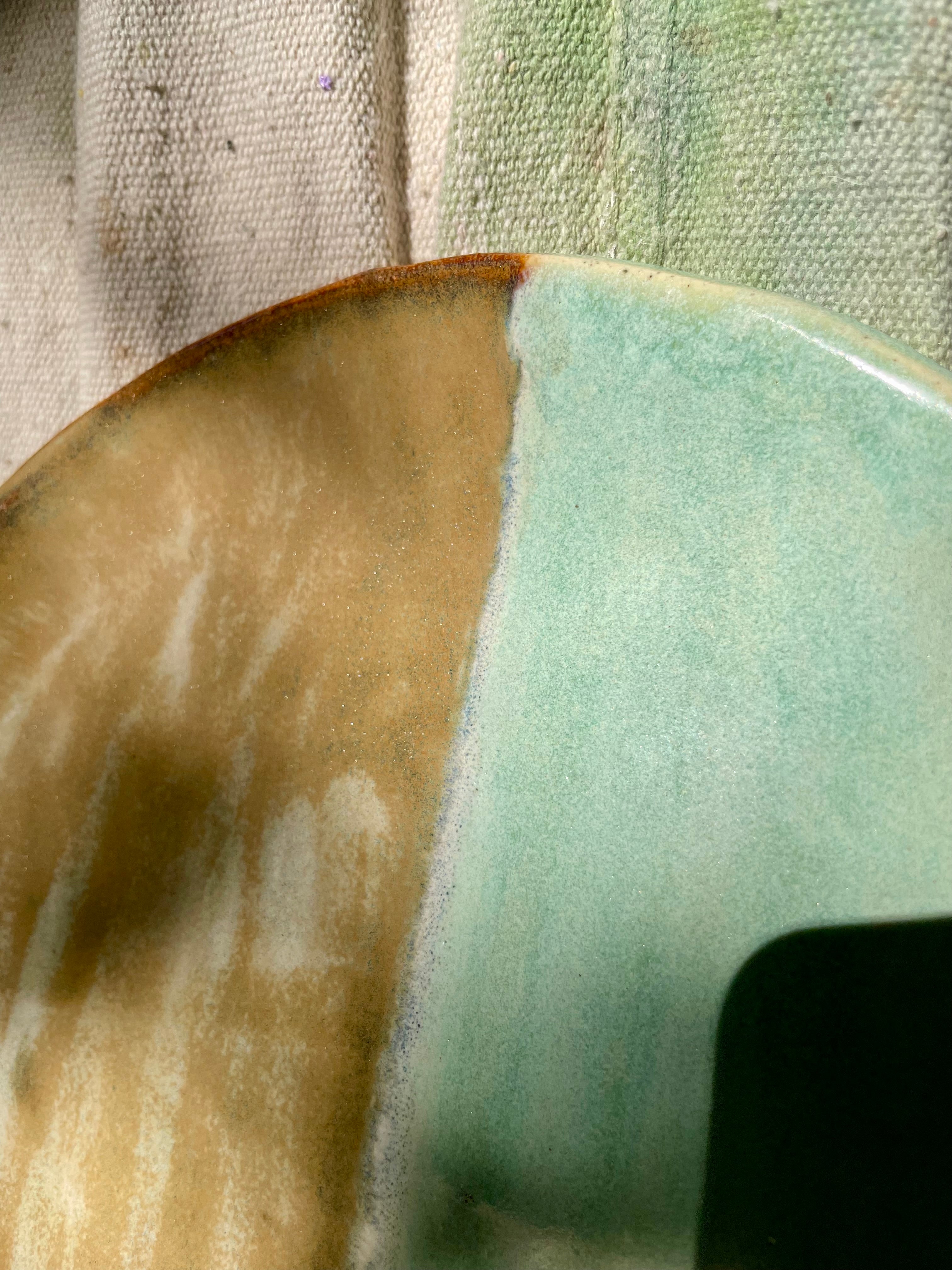Textured Turquoise Plate