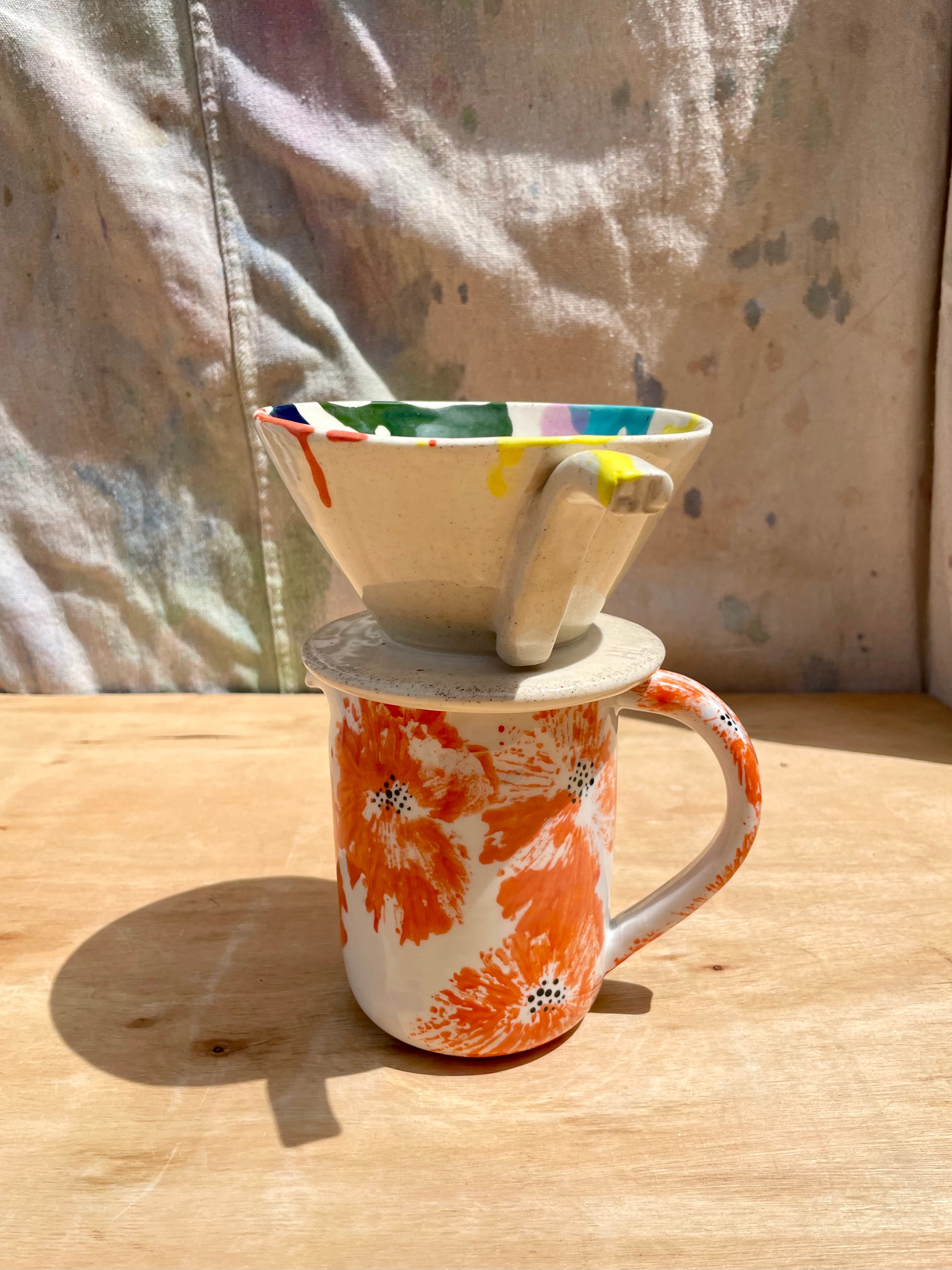 Painted Poppy Pitcher