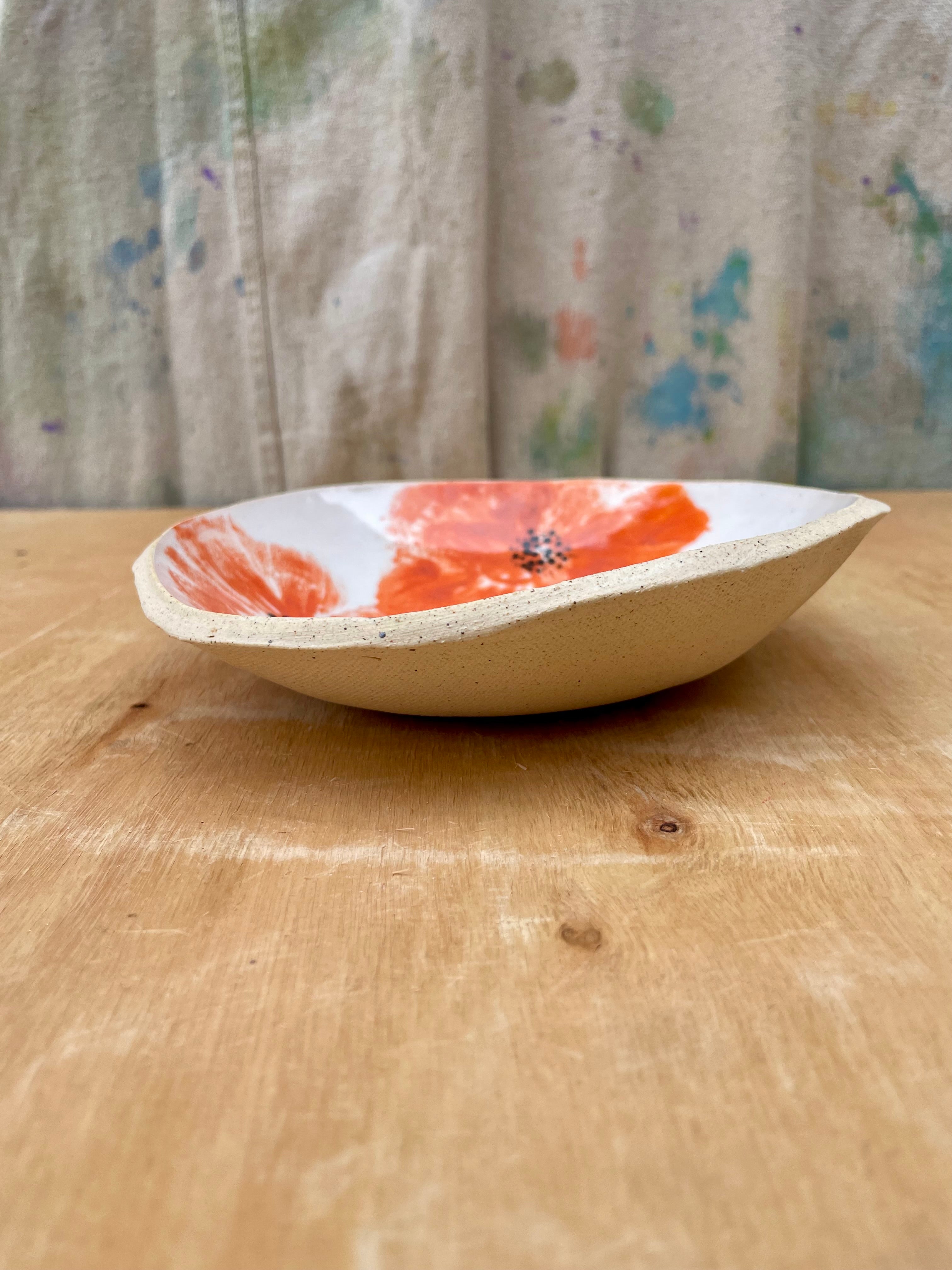 Painted Poppy Bowl