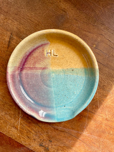 Turquoise + Honey Spoon Rest