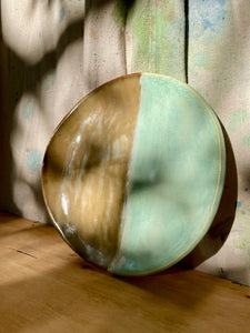 Textured Turquoise Plate