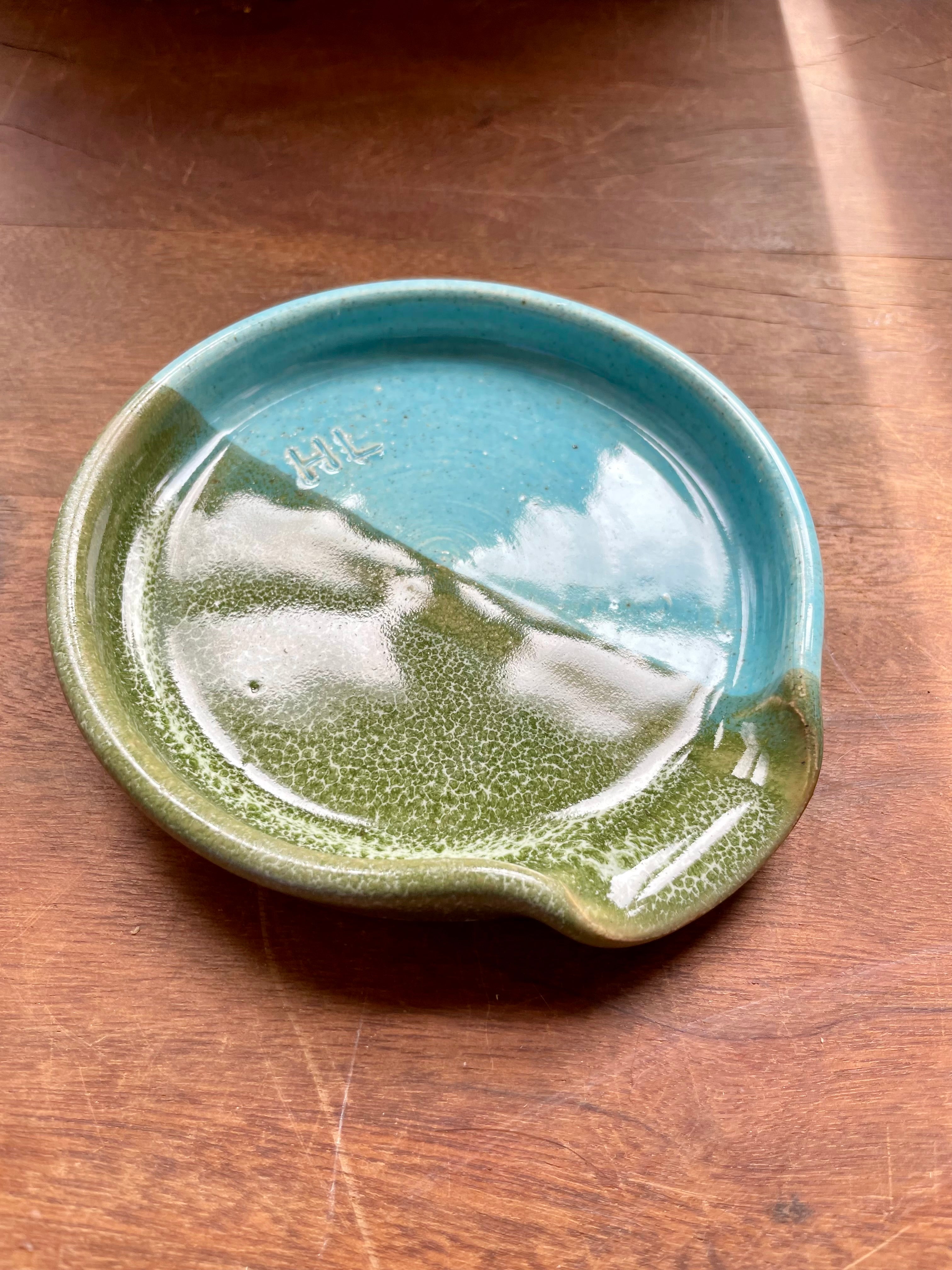 Forest + Turquoise Spoon Rest