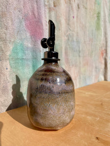 Iron Luster Pink Bud Vase + Oil Cruets