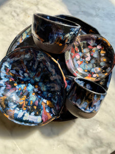 Made to Order:: Obsidian Drip Natural Edge Bowl