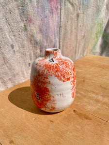 Made to Order:: Painted Poppy Bud Vase + Oil Cruet
