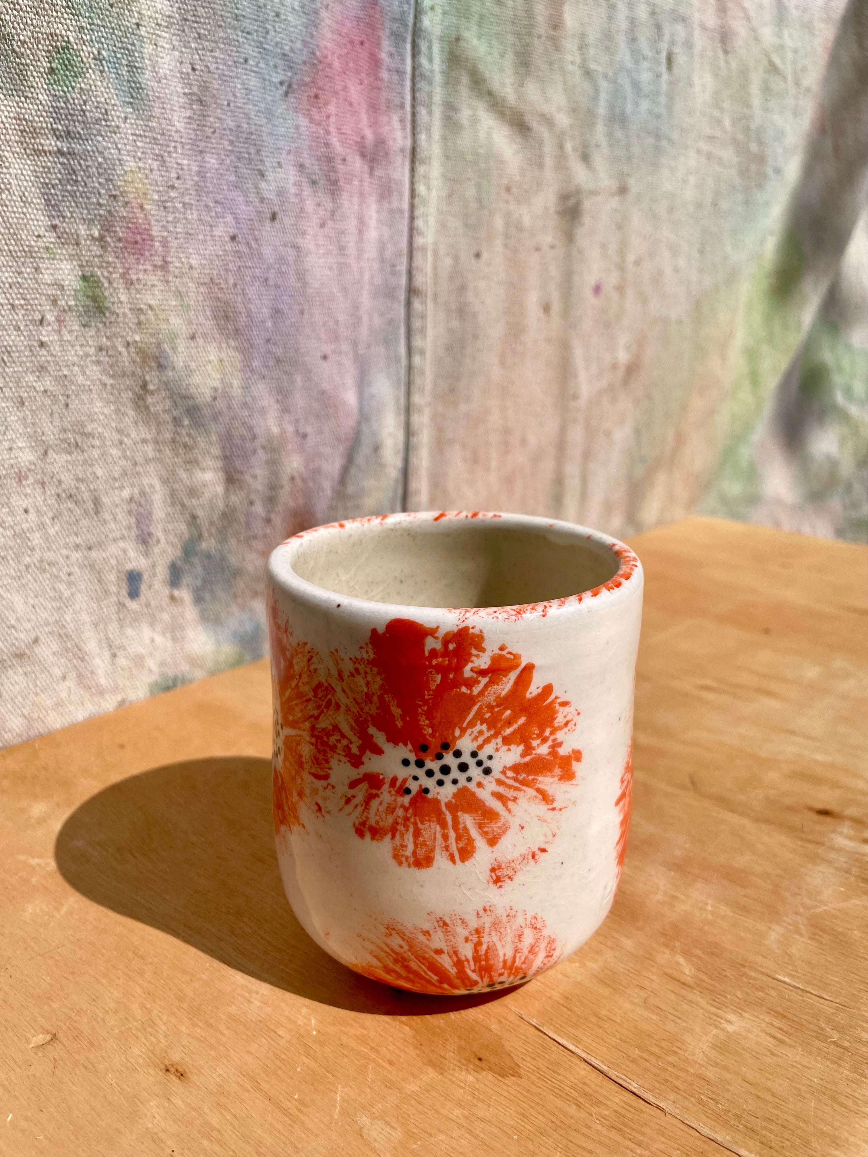 Made to Order:: Painted Poppy Mugs