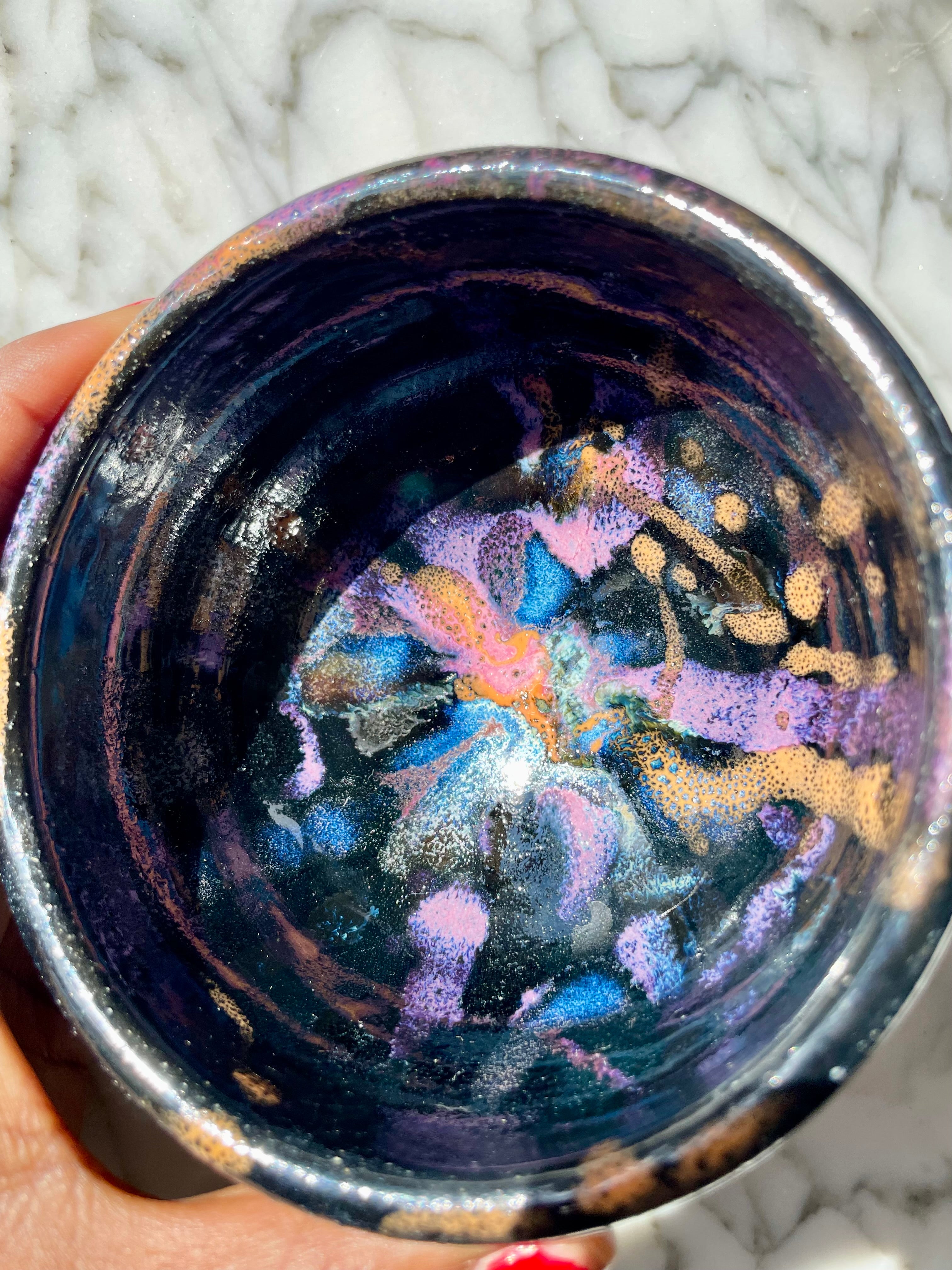 {Seconds Sale} Obsidian Drip Dark Brown Clay Small Bowls