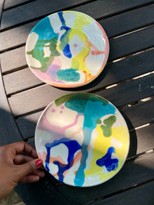 Underglaze Watercolor Salad Plate