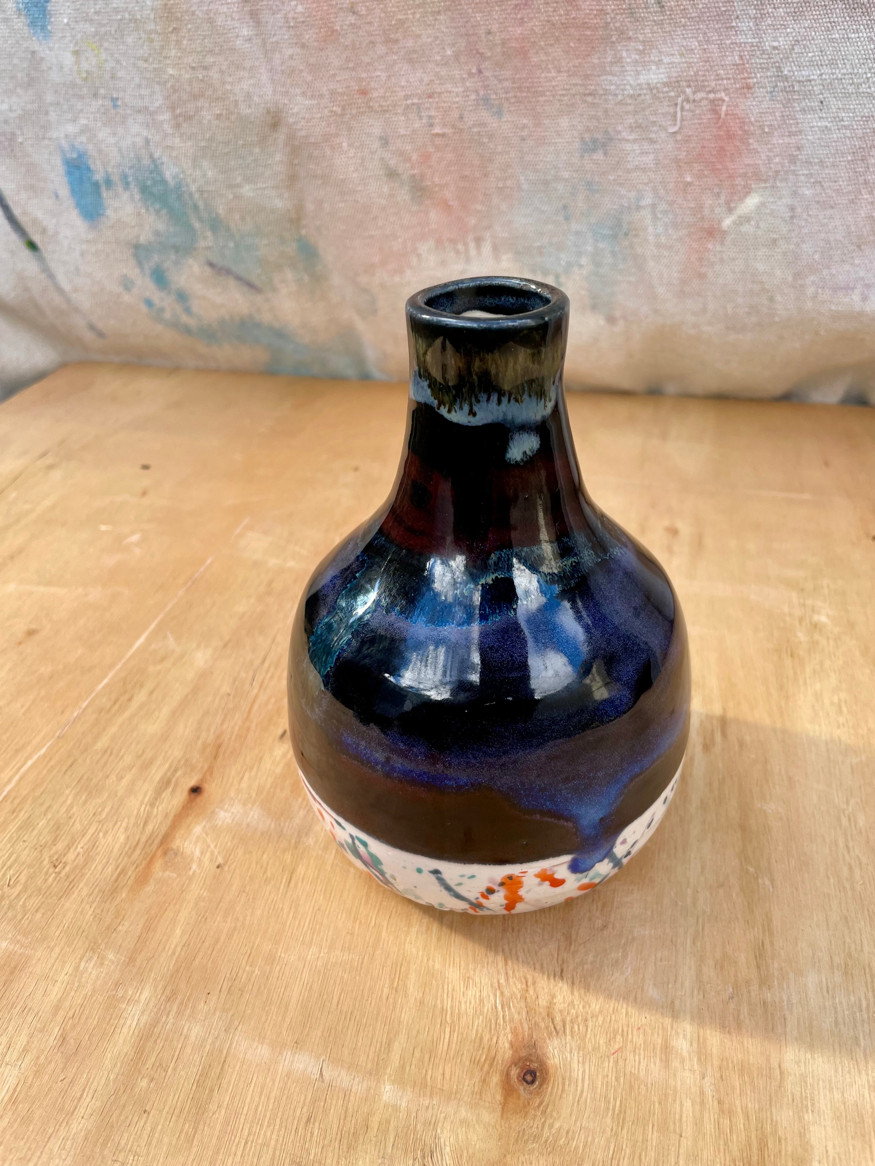 Mixed Media Bud Vase + Oil Cruet