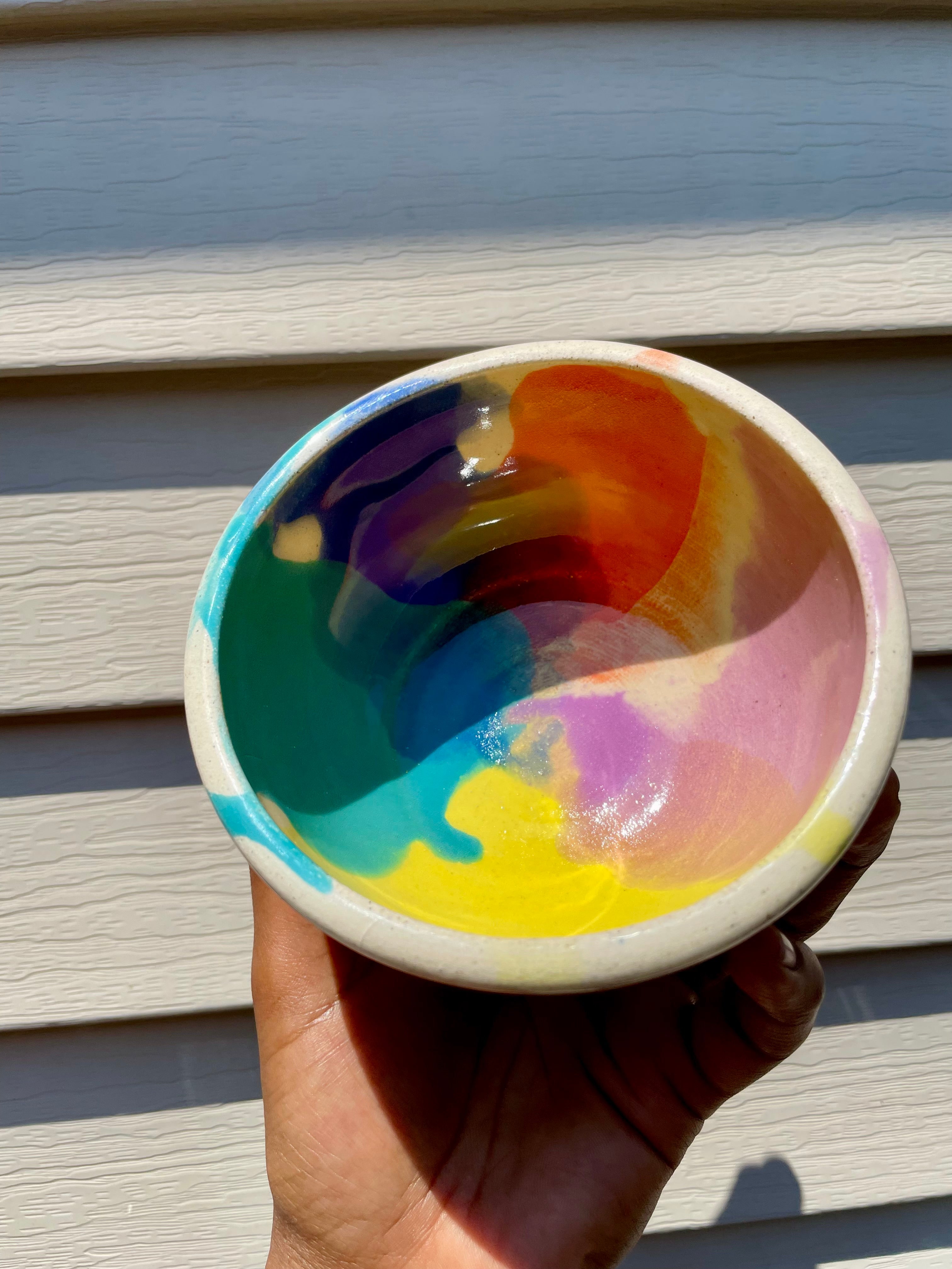 Watercolor Ice Cream Bowls