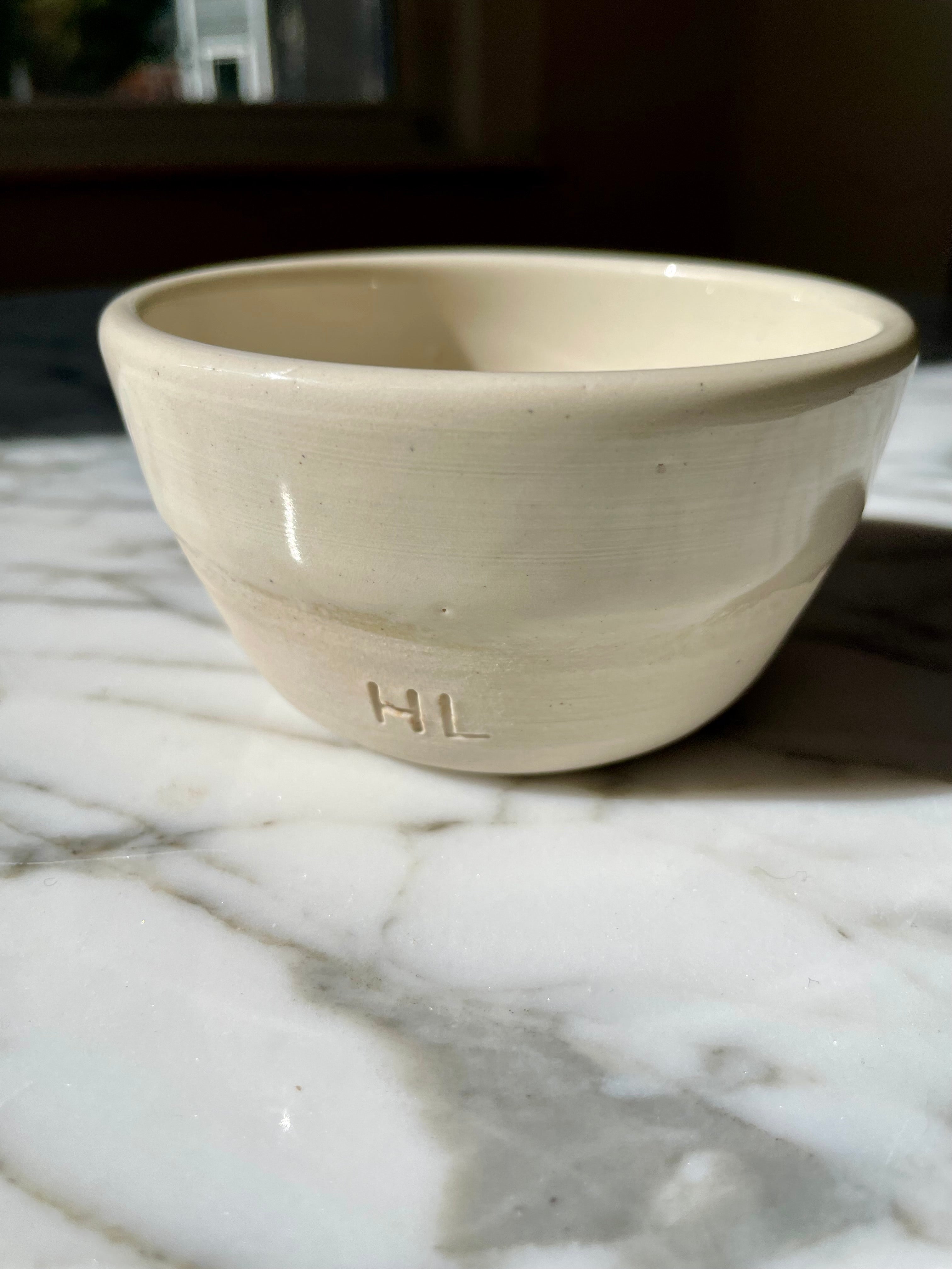 Honey Lain Crystal Chip Porcelain Bowl