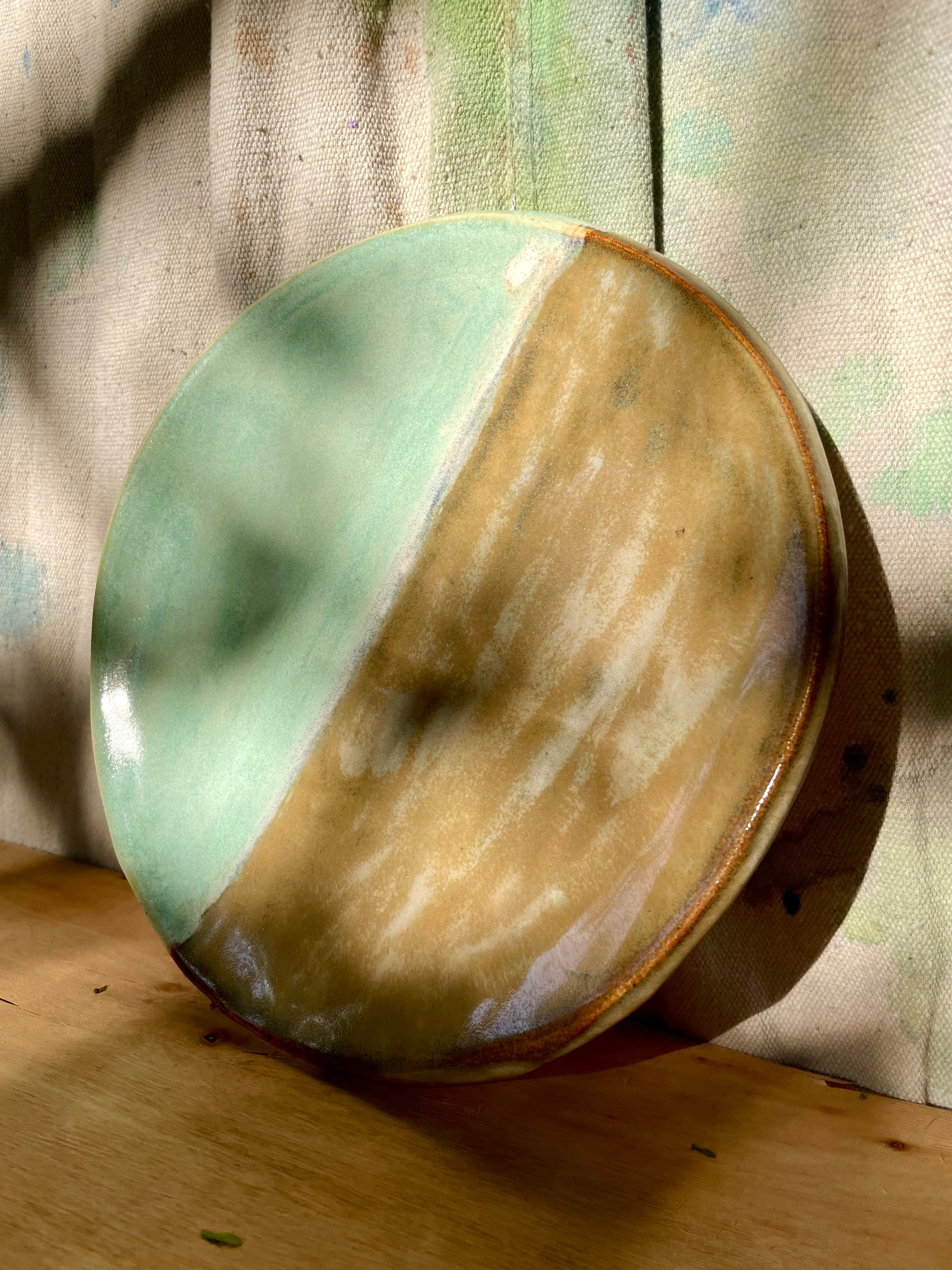 Textured Turquoise Plate