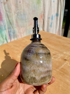Iron Luster Pink Bud Vase + Oil Cruets